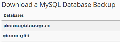 بک آپ دیتابیس