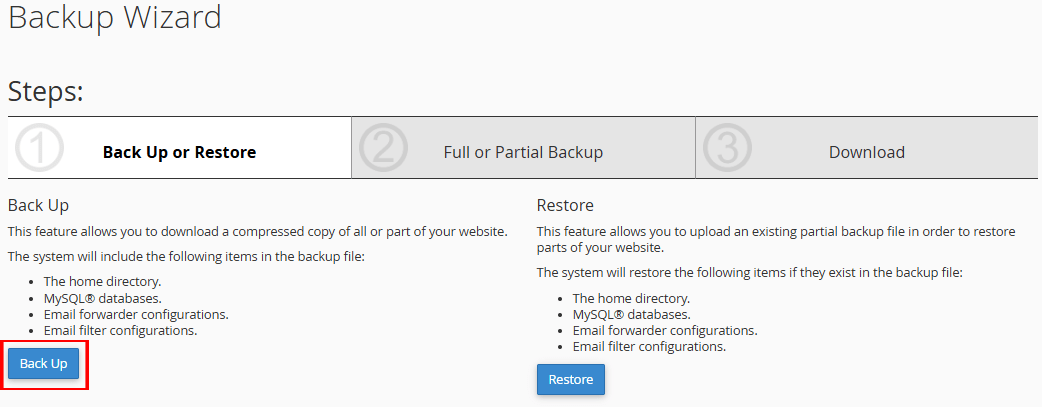 بک آپ کامل سایت