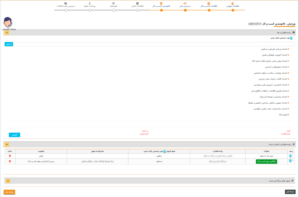 قانونمندی کسب و کار اینماد