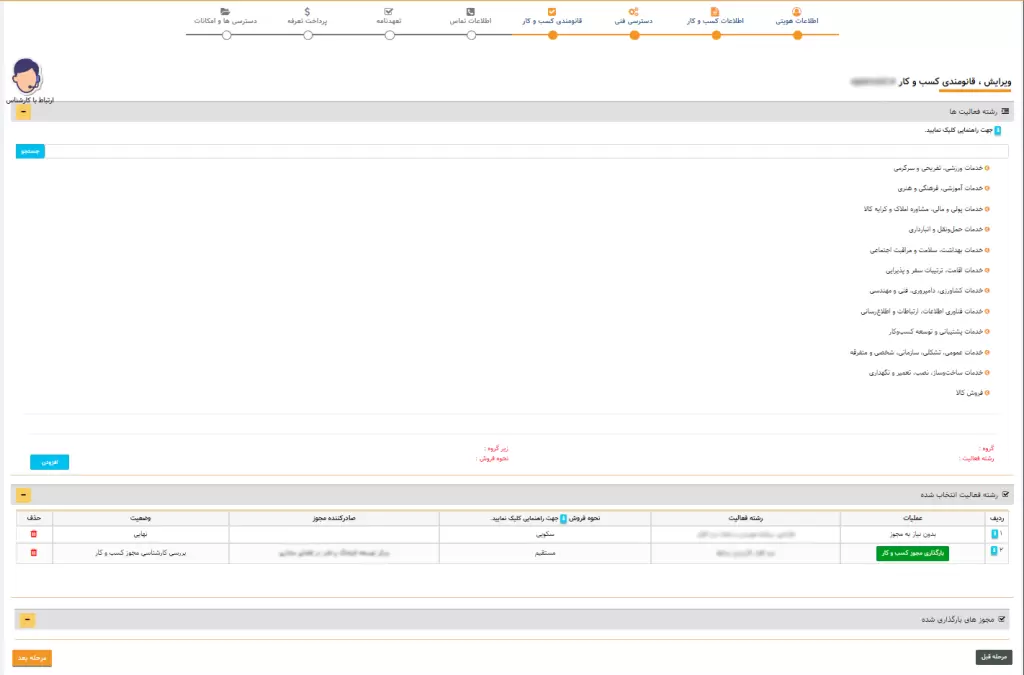 قانونمندی کسب و کار اینماد
