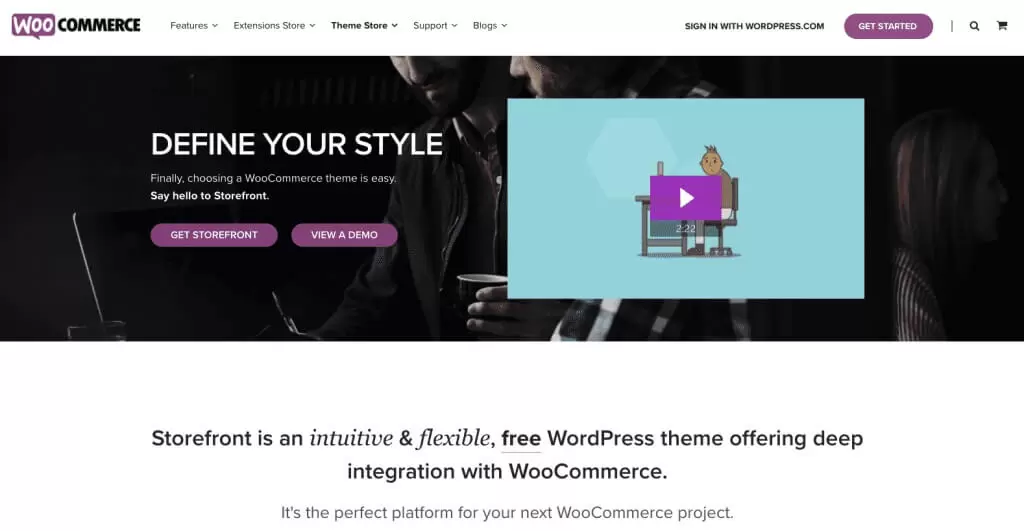 نمایی از فروشگاه ساز وردپرس