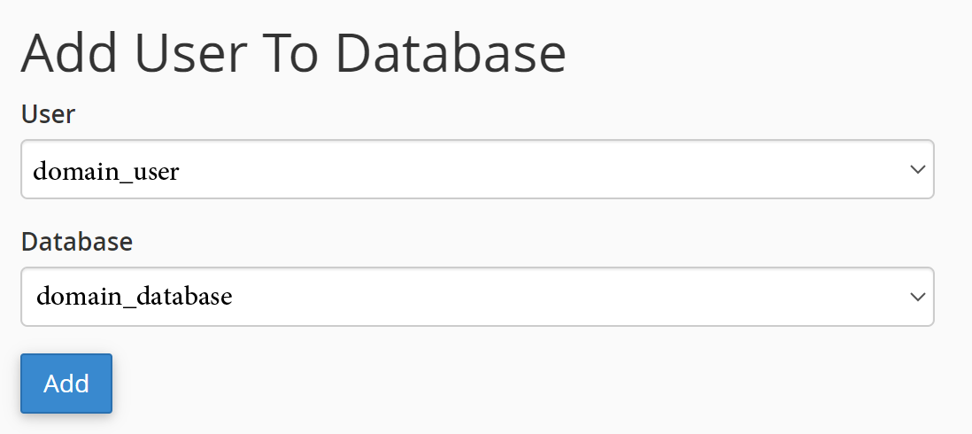 اتصال user و دیتابیس